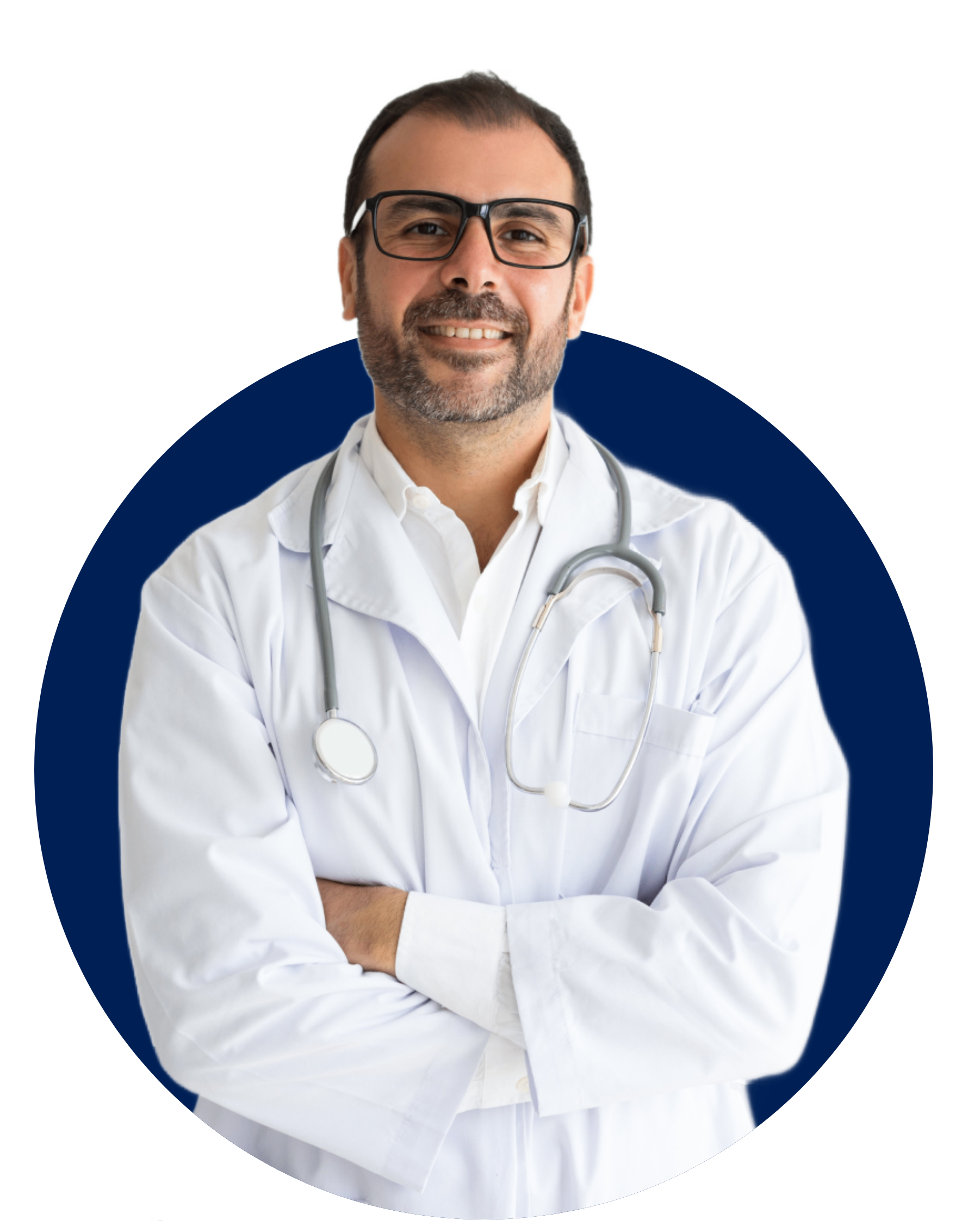 Médico usando sistema de agendamento