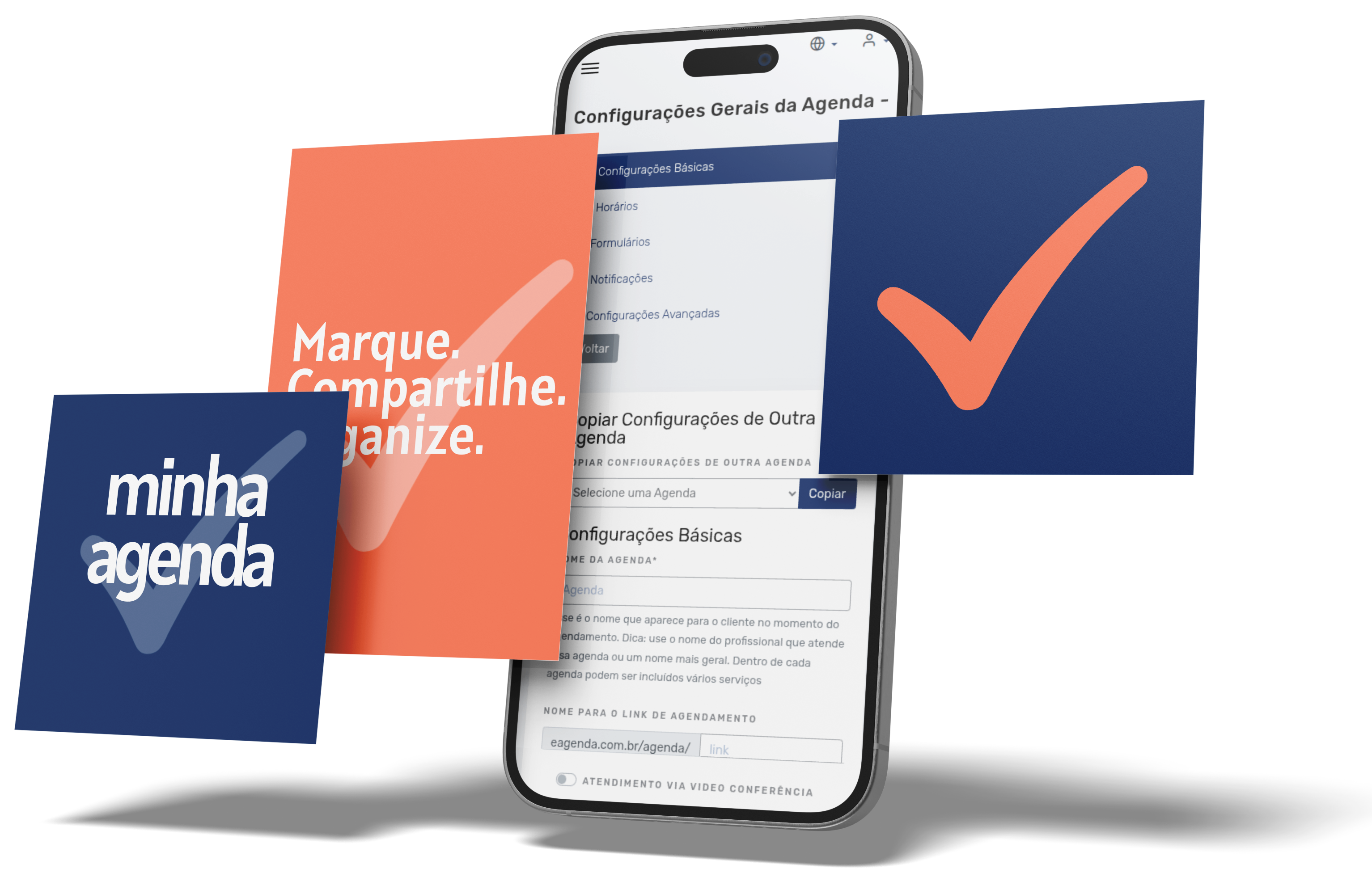 Mockup of the eAgenda platform