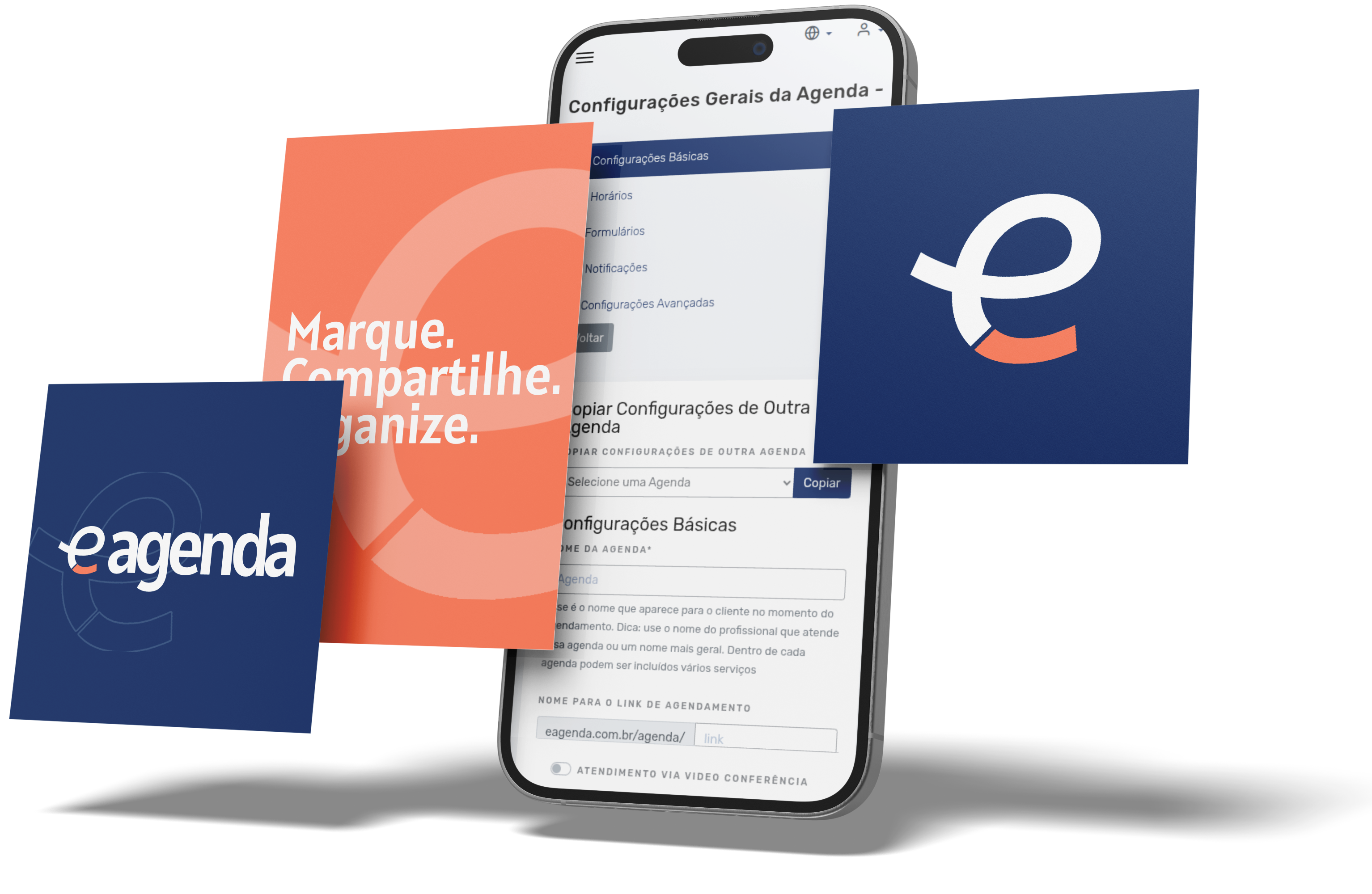 Mockup der Plattform eAgenda
